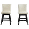 Upholstered Swivel Bar Stools High Back (Set of 2) - Cream White