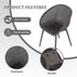 Modern Lounge Chair Set With Round Table