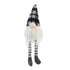 3 Pieces Sitting Gnome, Christmas Table Home Ornaments For Holiday Party Gifts - White / Gray
