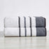 Decorative Cotton Stripe Bath Towel Set - Noelle Collection
