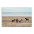Horse Framed Wall Art Decor For Living Room - Denim / Brown