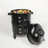 Outdoor Double-Layer Grill Charcoal Wood Fired Braising and Smoking Stove