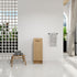 Slim Freestanding Bathroom Storage Cabinet - Light Oak