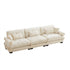 Modern Oversize Sofa With Cloud Like Comfort, Featuring Waist And Throw Pillows