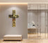 Decorative Gold Cross Wall Hanging Mirrored Acrylic Art