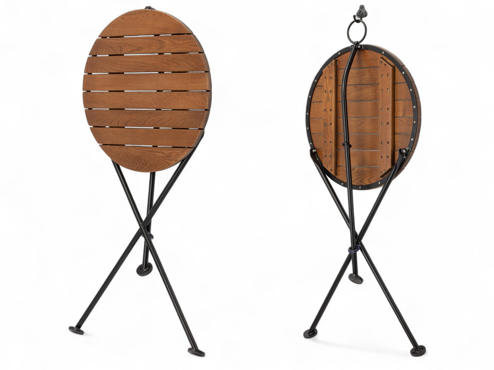 DemarForge Folding Table 4129 - Stackable - European Chestnut Wood Clear Coated