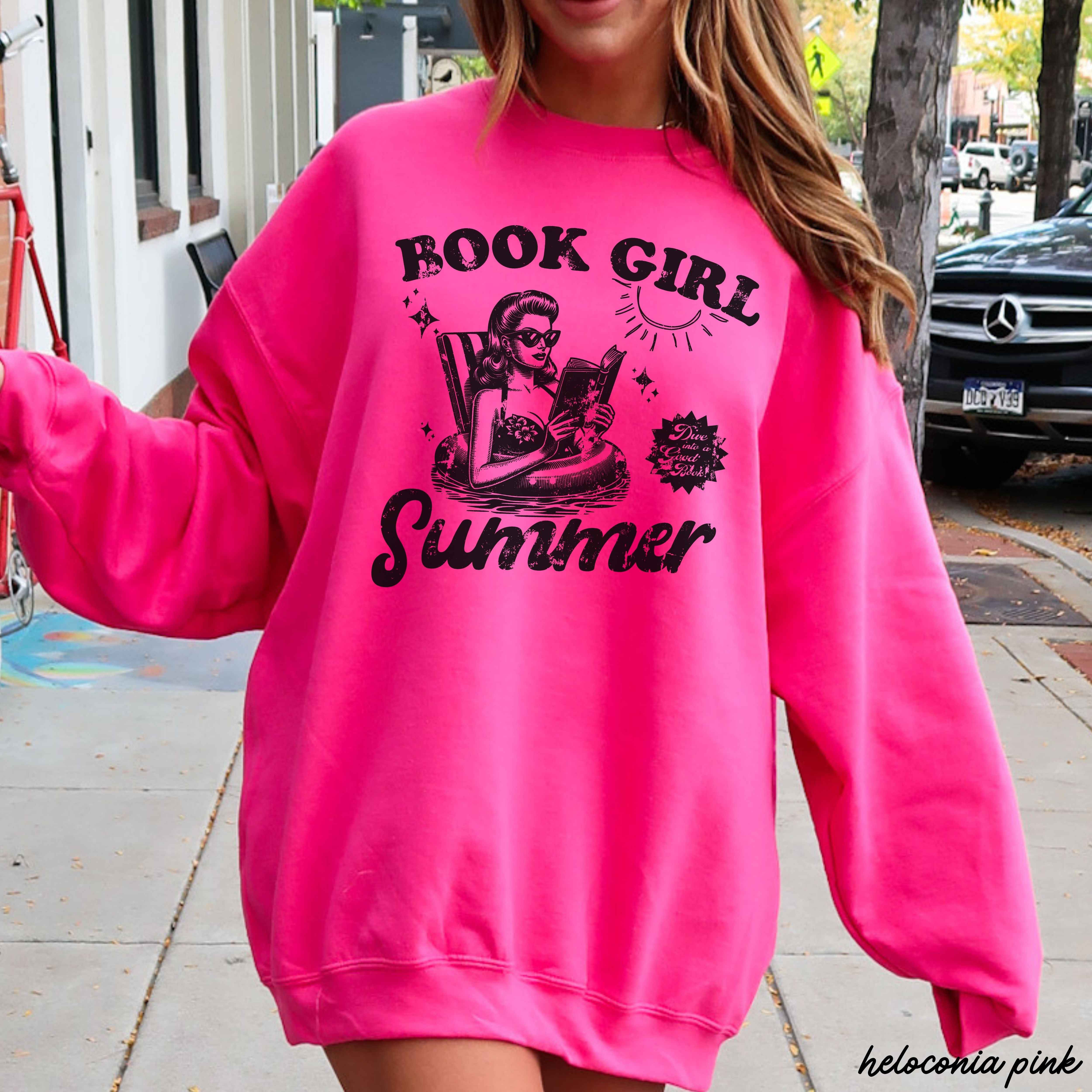 Book Girl Summer Sweatshirt *5 Colors (S-3X)