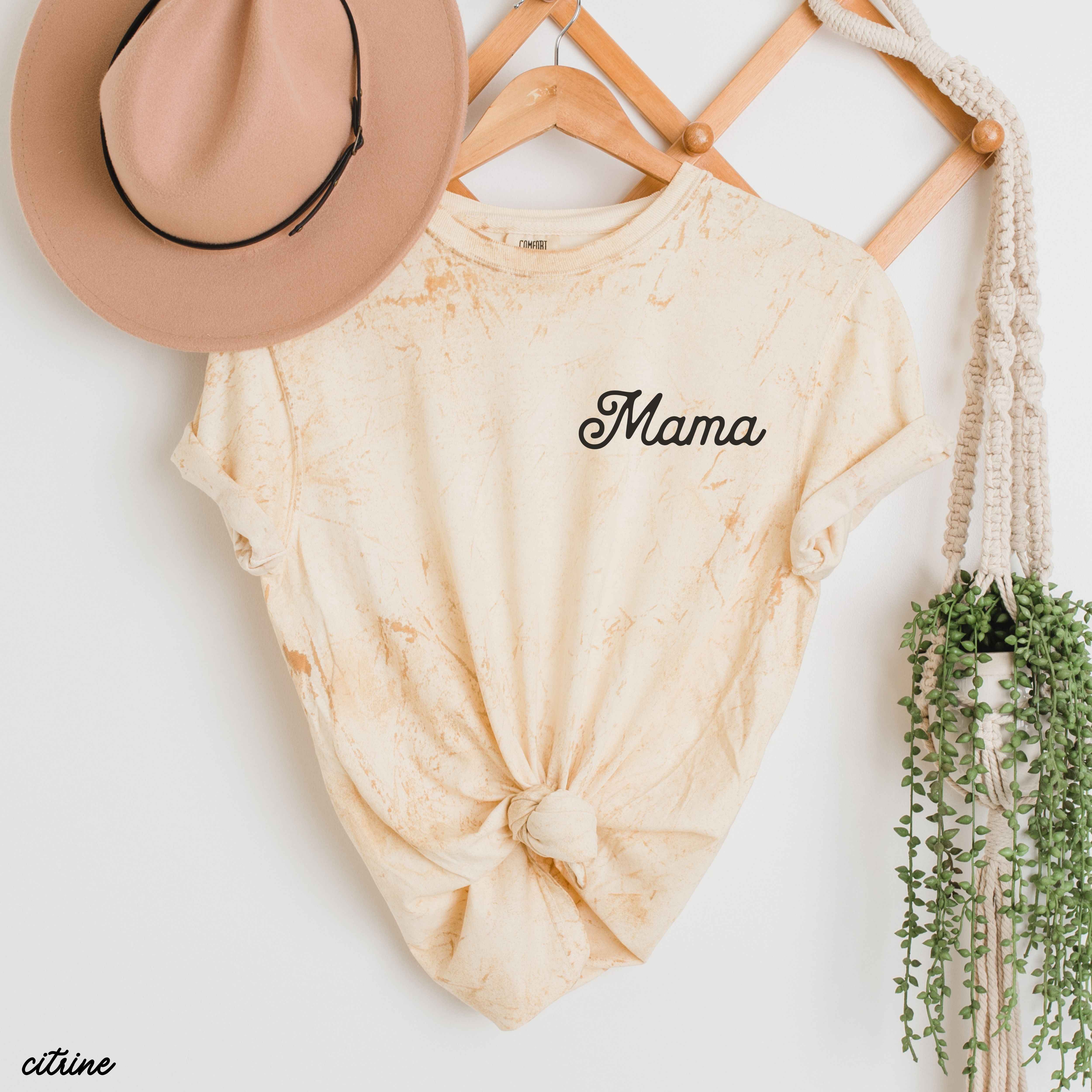 Mama Pocket Colorblast Tee *6 Colors (S-3X)