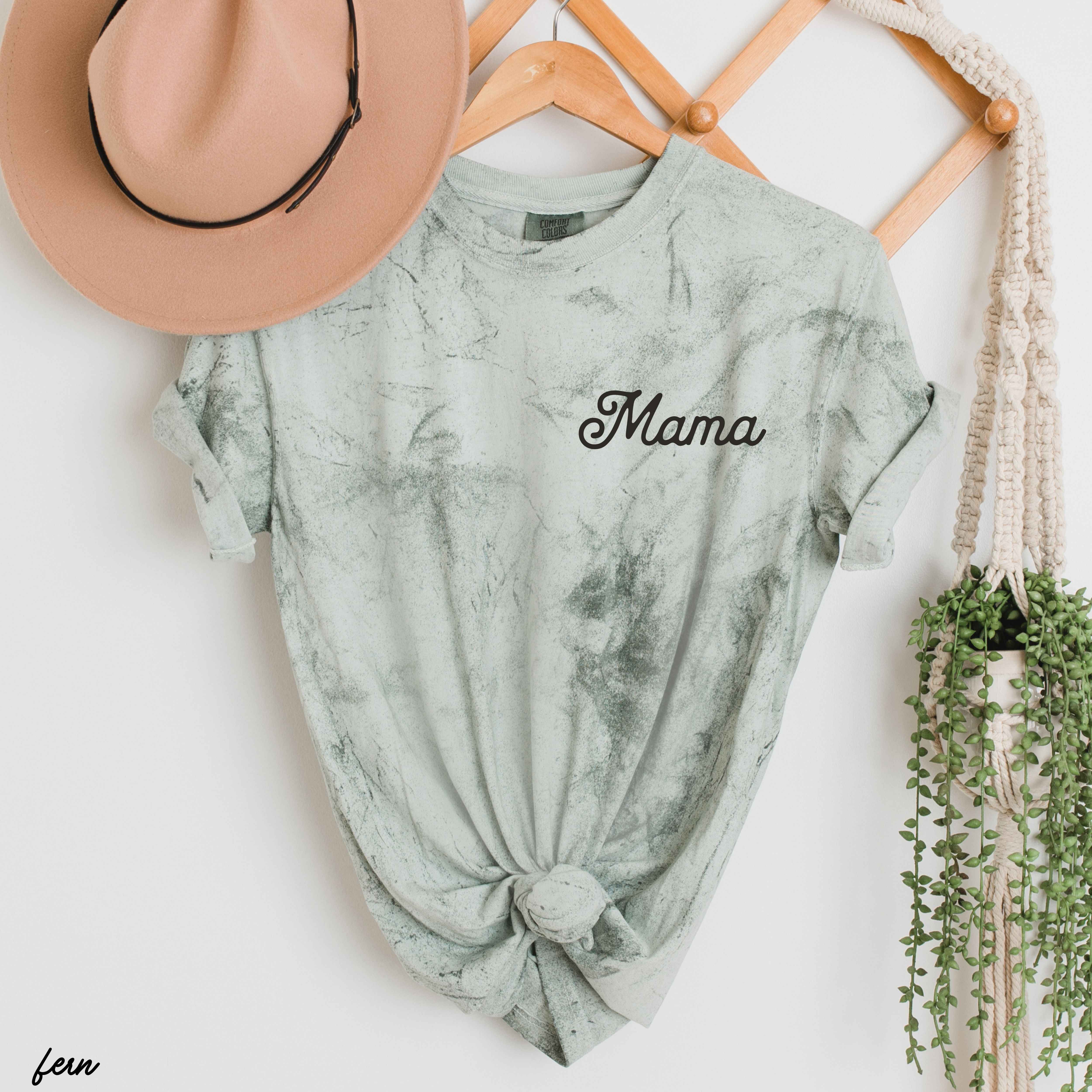 Mama Pocket Colorblast Tee *6 Colors (S-3X)