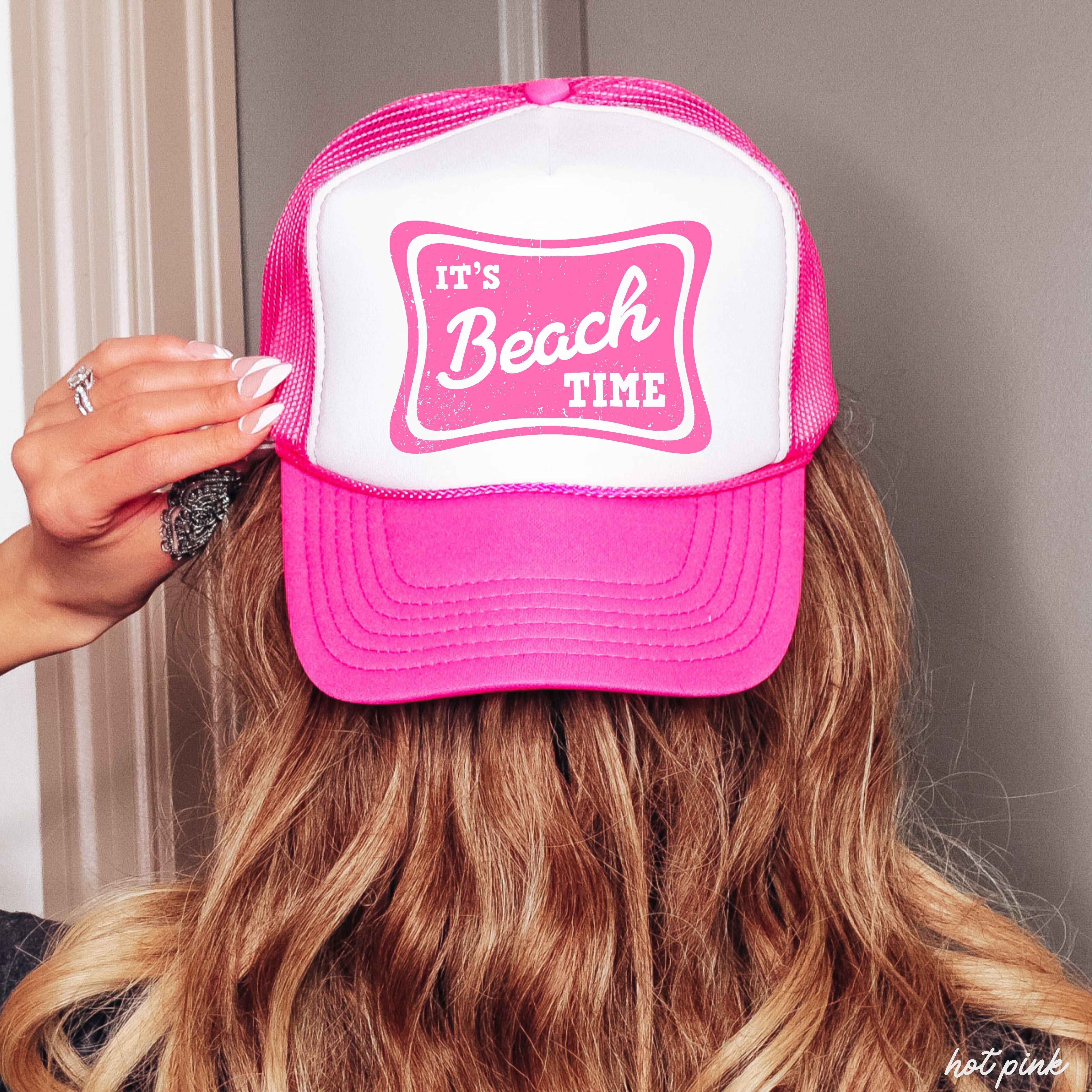 It's Beach Time Trucker Hat *9 COLORS