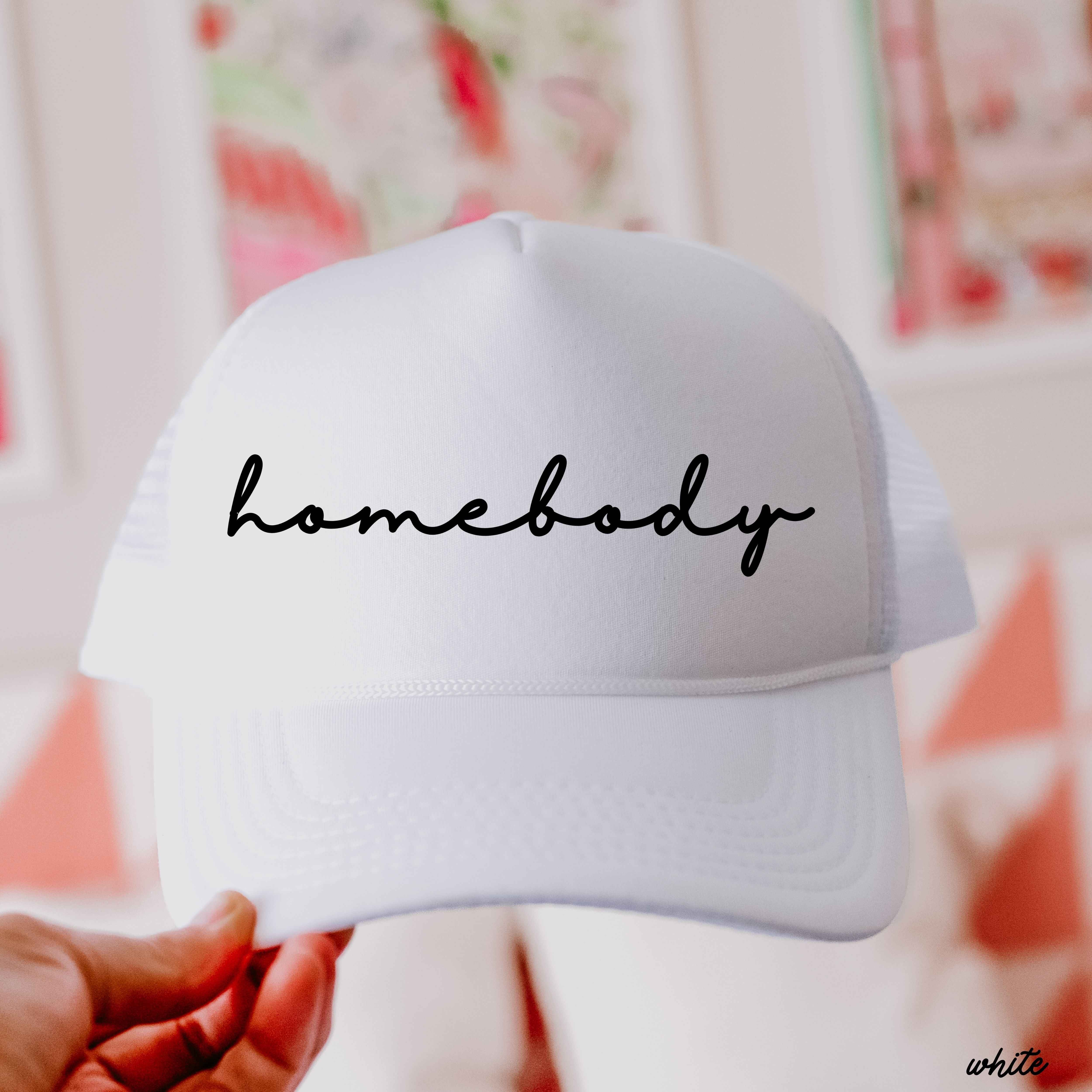 Homebody Cursive Trucker Hat *12 Colors