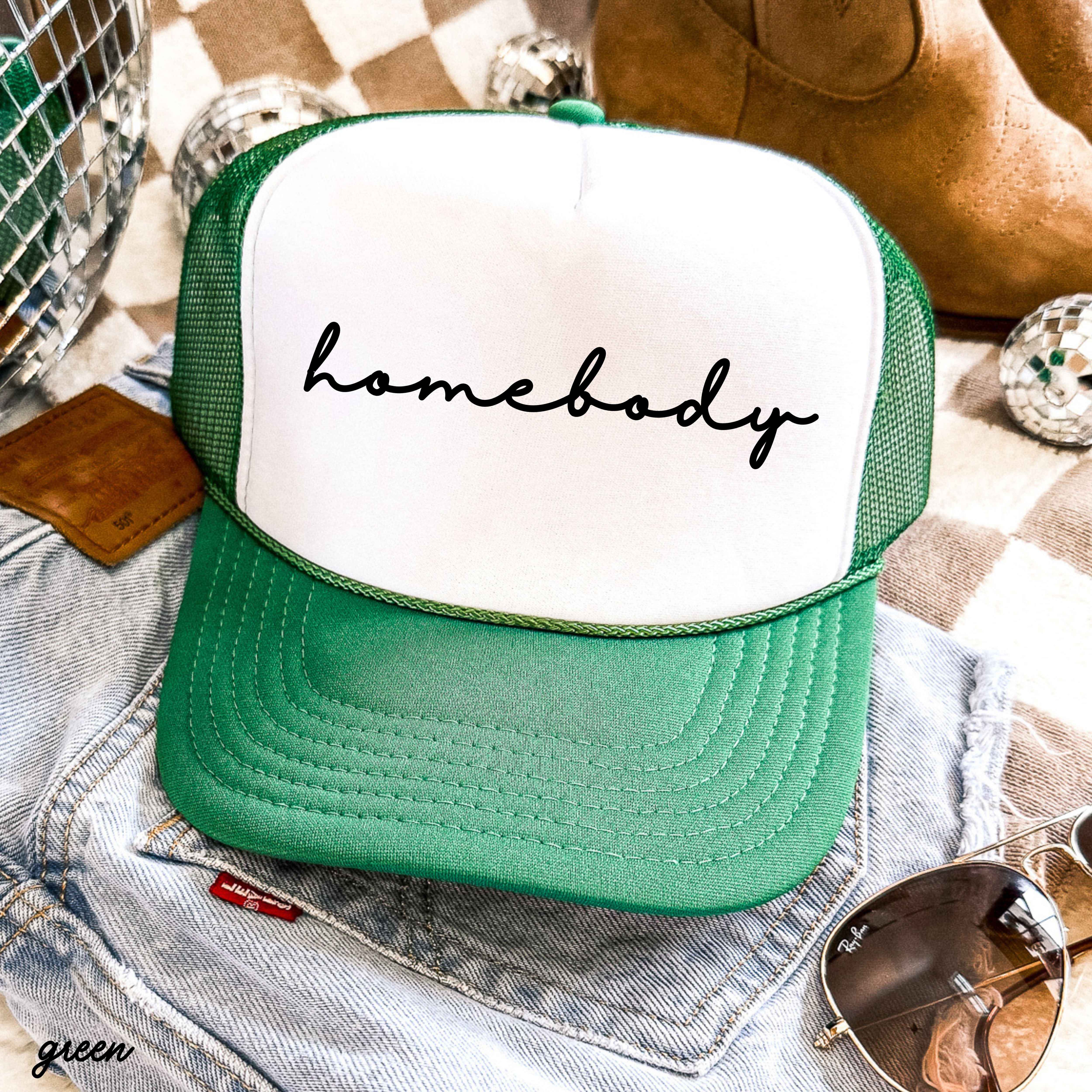 Homebody Cursive Trucker Hat *12 Colors
