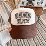 Checkered Game Day Trucker Hat *9 COLORS