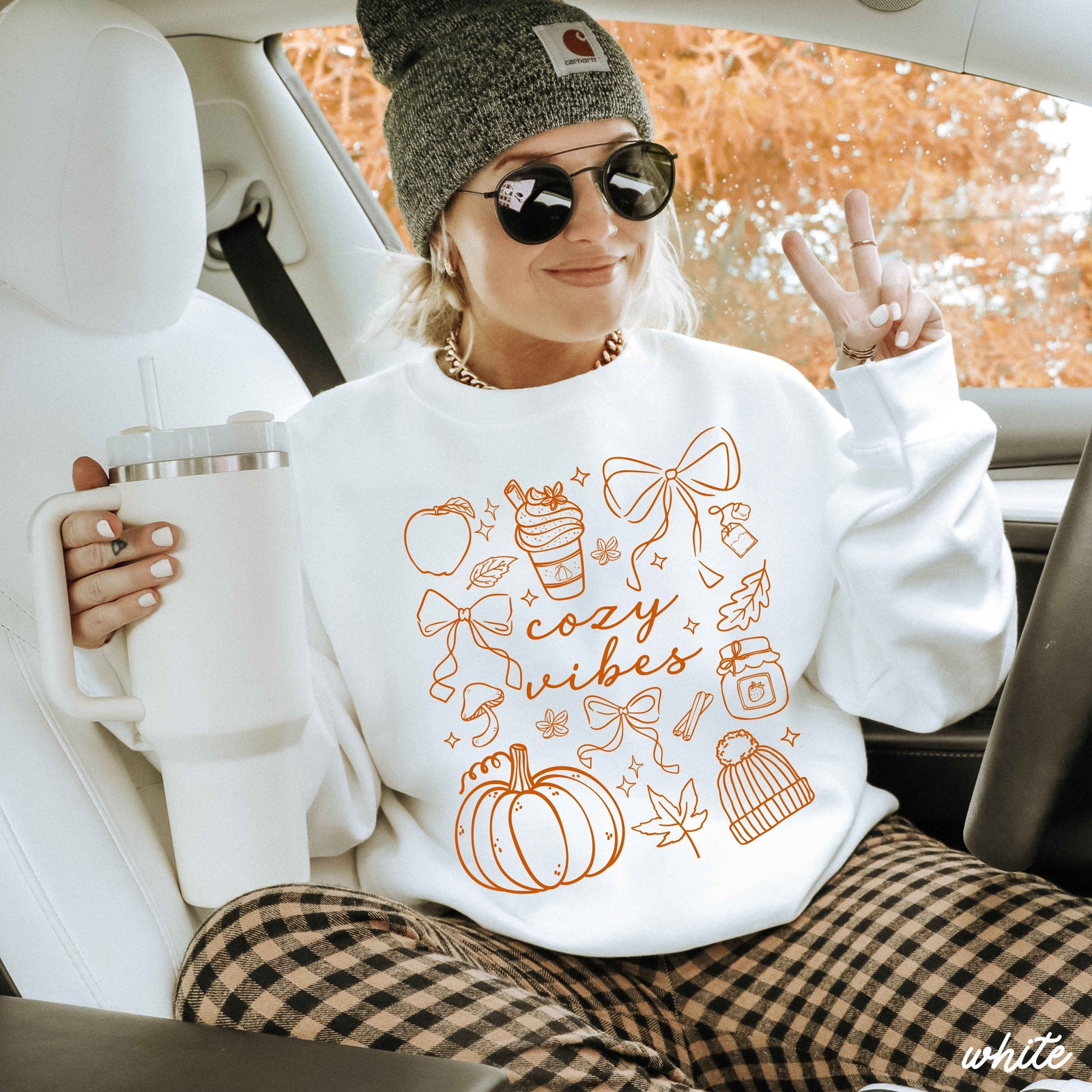 Cozy Vibes Doodle Sweatshirt *4 Colors (S-3X)