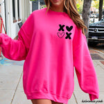 Pocket XOXO Sweatshirt *8 Colors (S-3X)