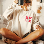 Pocket XOXO Sweatshirt *8 Colors (S-3X)