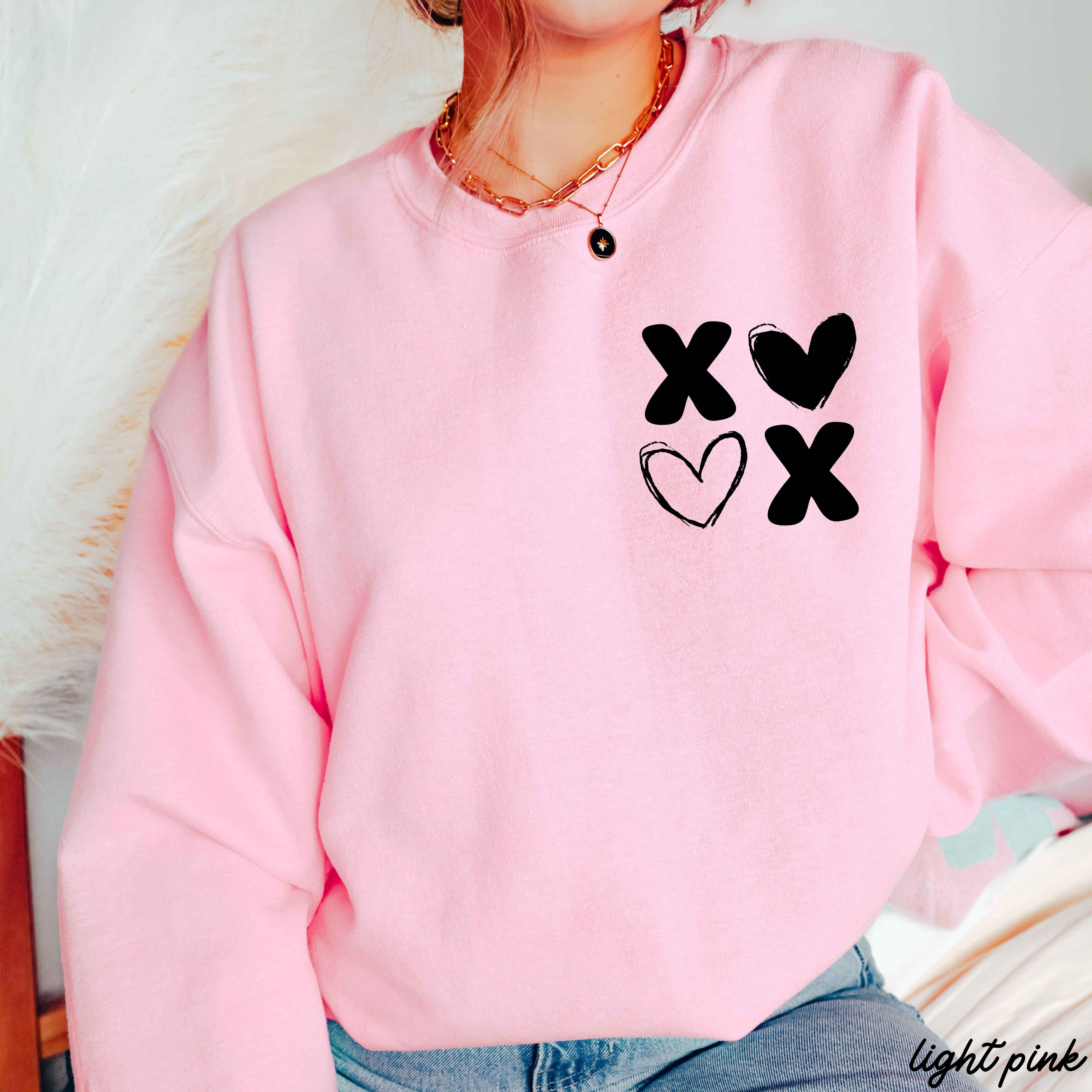 Pocket XOXO Sweatshirt *8 Colors (S-3X)