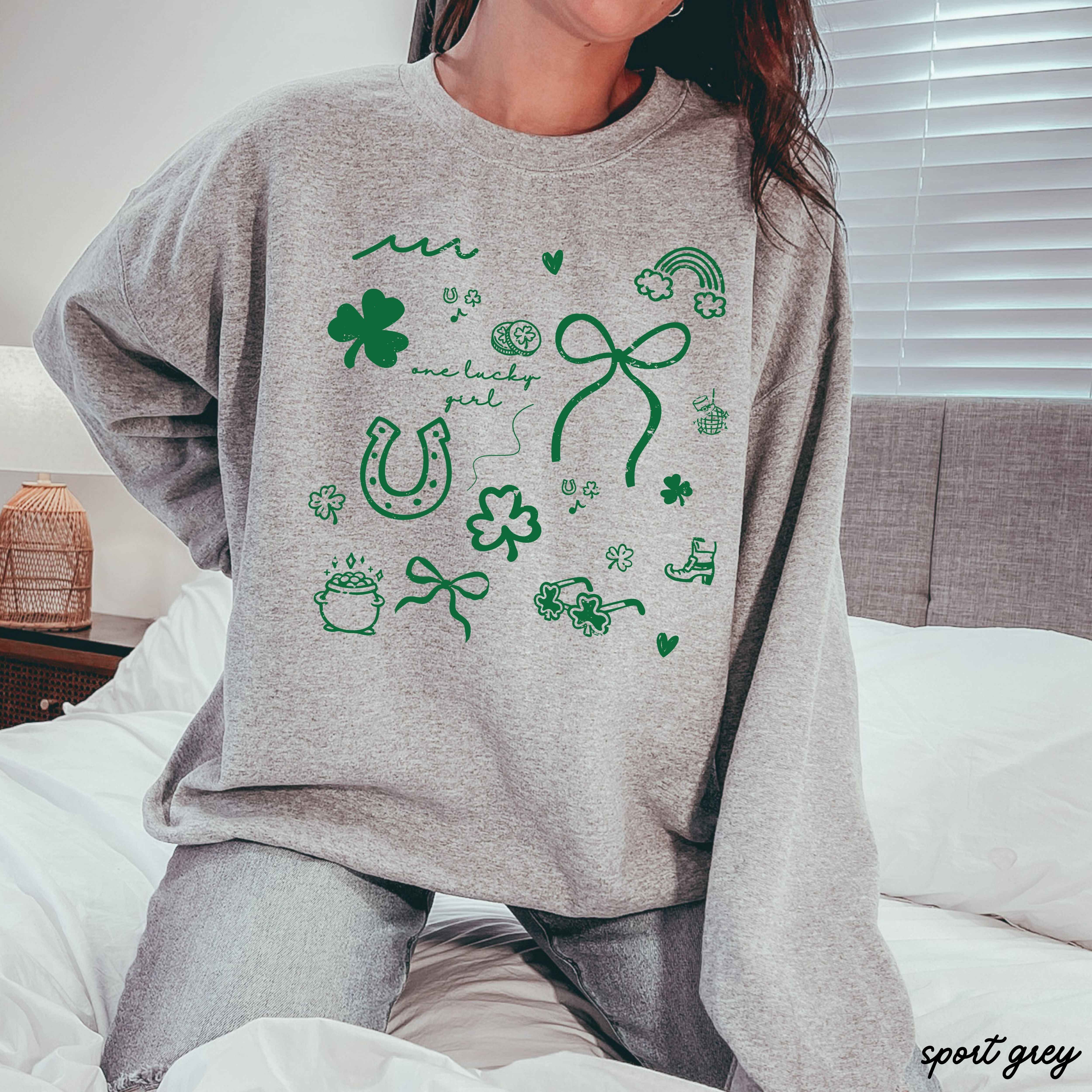 St. Patrick's Day Doodle Sweatshirt *5 Colors (S-3X)