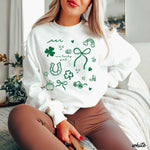 St. Patrick's Day Doodle Sweatshirt *5 Colors (S-3X)