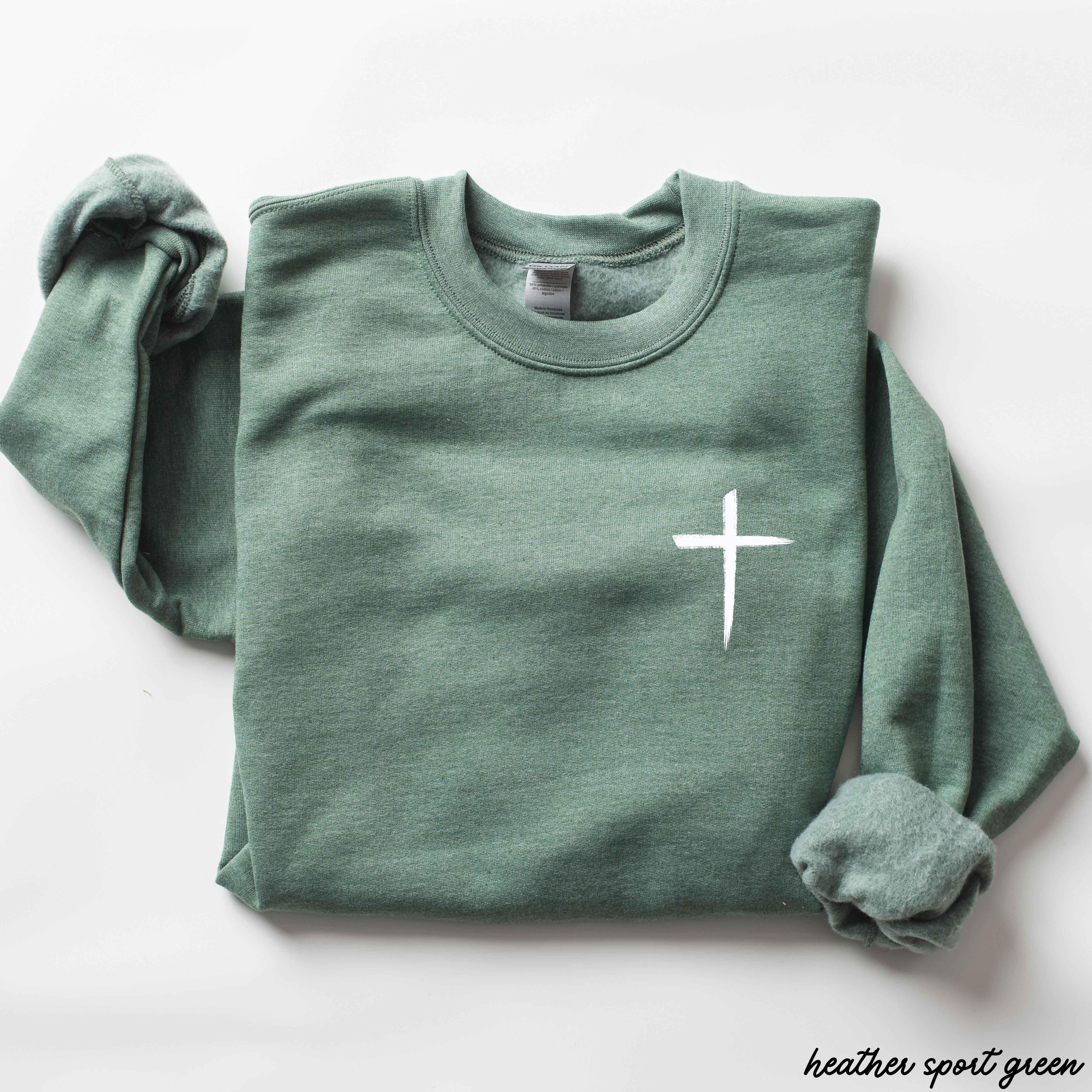 Pocket Cross Sweatshirt *9 Colors (S-3X)