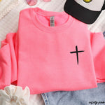 Pocket Cross Sweatshirt *9 Colors (S-3X)