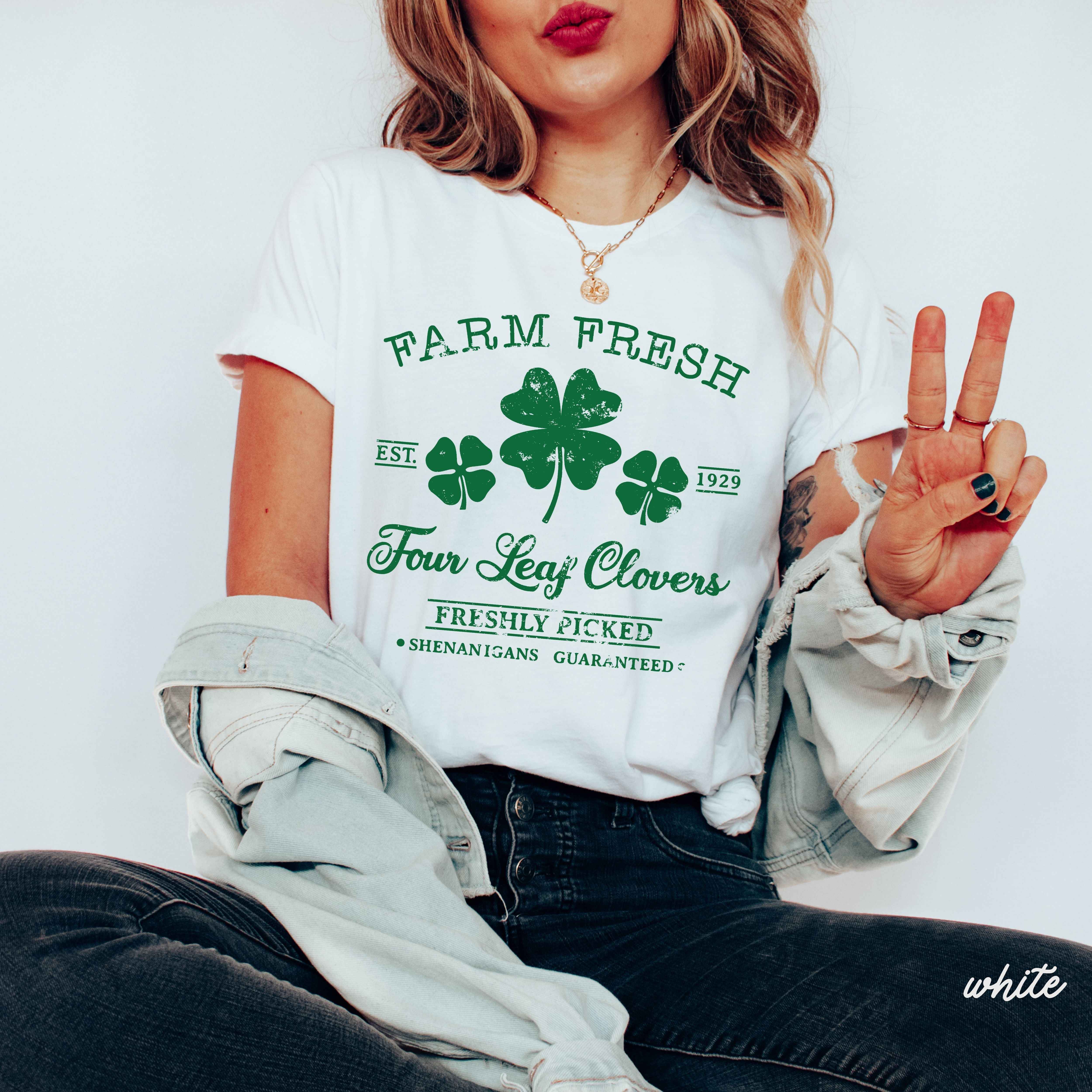 Farm Fresh Clovers Comfort Colors Tee *5 Colors (S-3X)