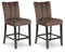 Jeshina - Upholstered Barstool (Set of 2) - Mocha