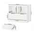 Toy Storage Organizer With Large Drawer And Low Bookshelf For Nursery & Playroom - White