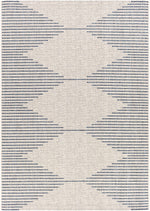 Stephan Blue & Cream Outdoor Rug