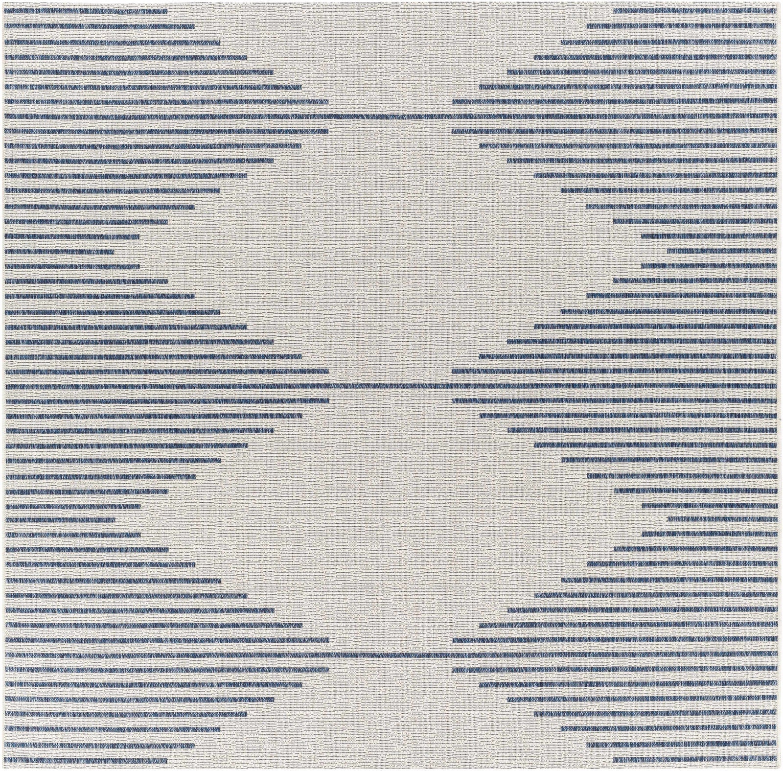 Stephan Blue & Cream Outdoor Rug