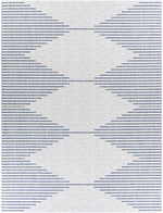 Stephan Blue & Cream Outdoor Rug