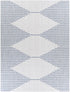 Stephan Blue & Cream Outdoor Rug