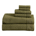 Cotton Diamond Waffle Weave Bath Towel Set - Grayson Collection
