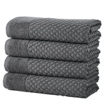 Cotton Diamond Waffle Weave Bath Towel Set - Grayson Collection