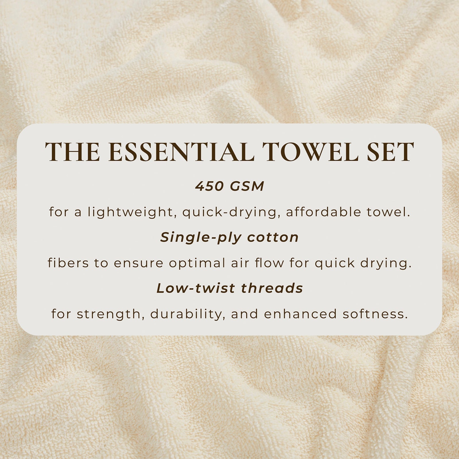 Cotton Terry Bath Towel Set - Cooper Collection