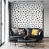 Circle Polka Dots Pattern Peel and Stick Wallpaper | Removable Wall Mural #6206