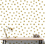 Circle Polka Dots Pattern Peel and Stick Wallpaper | Removable Wall Mural #6206