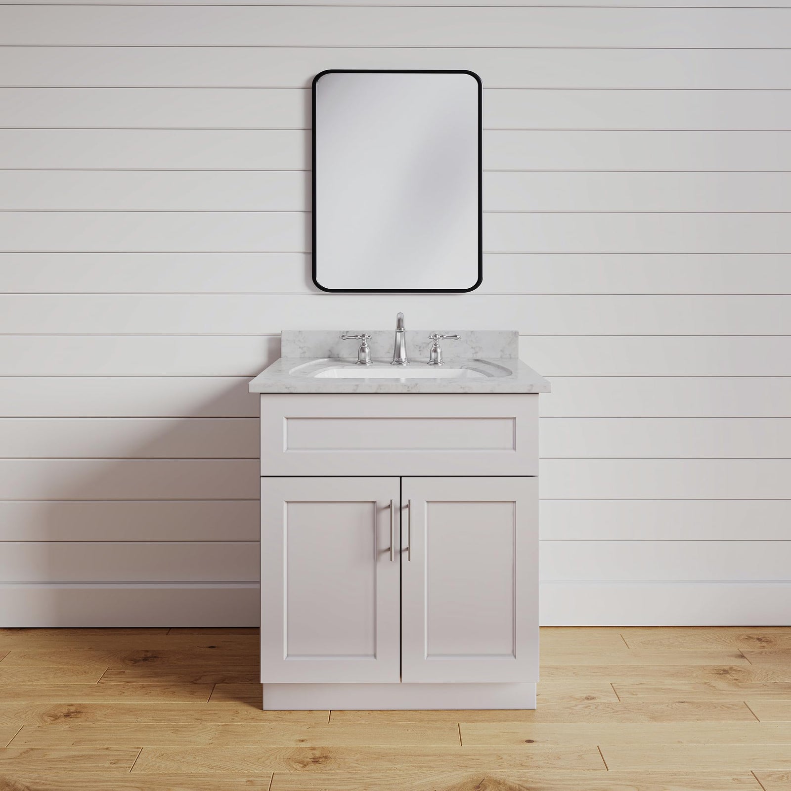 24 Inch Dove Shaker Bathroom Vanity Sink Base