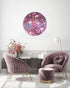 Doves and Flowers Printed Mirror Acrylic Circles