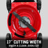 17" 144cc Gas Push 3-in-1 Lawn Mower DV8618P/V8617P