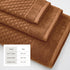 Cotton Diamond Waffle Weave Bath Towel Set - Grayson Collection