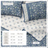Floral Boho Printed Cotton Quilt Set - Indira Collection