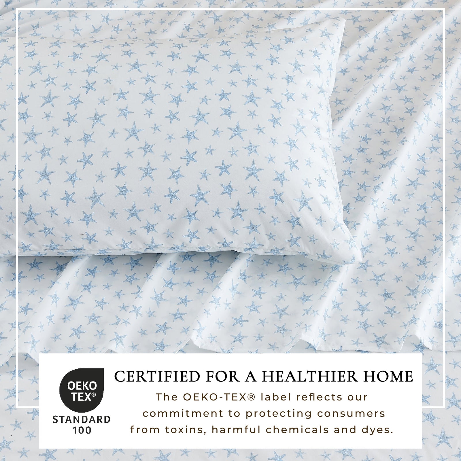 4-Piece Coastal Microfiber Sheet - Newport Collection