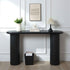 Fluted Cylinder Console Table - Black