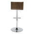 Mason - Contemporary Adjustable Barstool & Swivel With Straight T Footrest (Set of 2)
