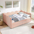 Gingham Daybed With USB Charging Port, Wave-Shaped Design