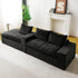 Modular Sofa, Convertible Twin Seat With Chaise Lounge