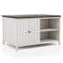 Counter Height Dining Table With Storage Cabinet Base - Dark Gray / Off White / Off White / Gray