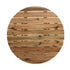 Round Dining Table, Solid Wood - Natural Wood / Brown