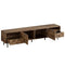 TV Stand With 2 Drawers, Media Console Table For TVs Up To 85'' - Natural